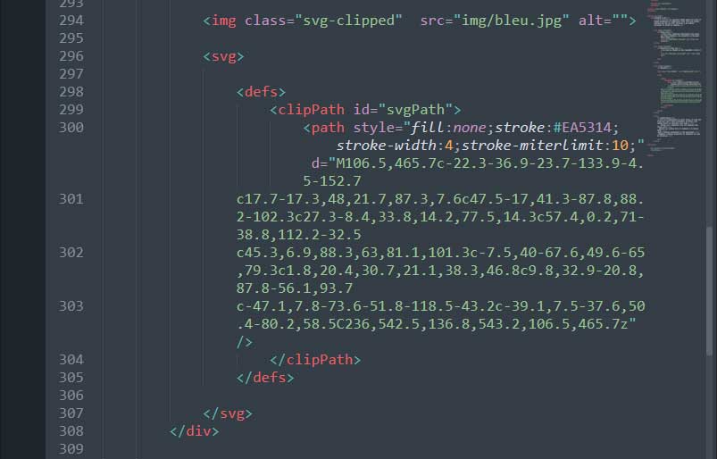 code clean svg clipPath