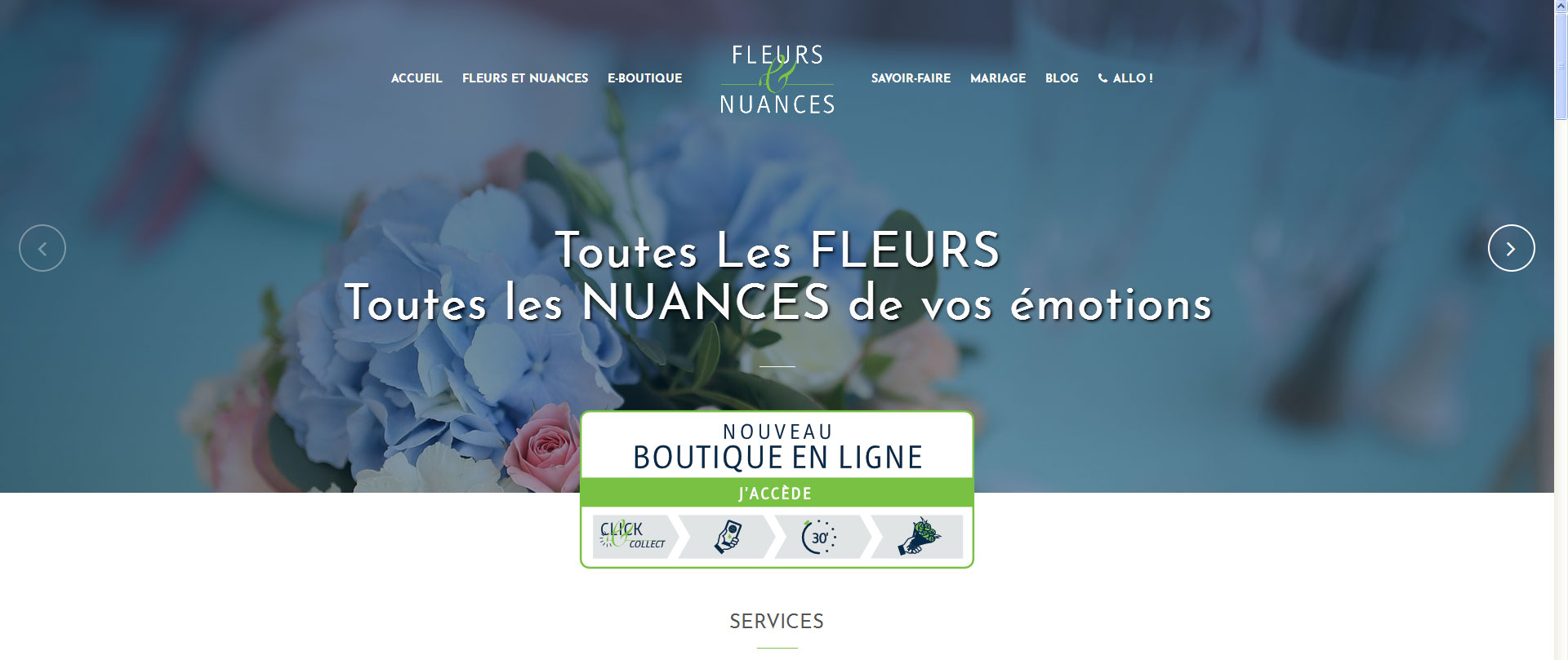 site fleuriste